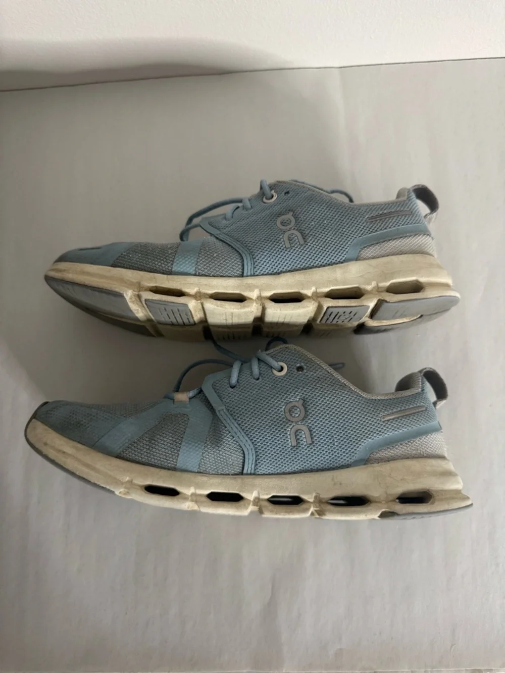 On Running Cloud Sky Youth Girls Sneakers Blue Size 5